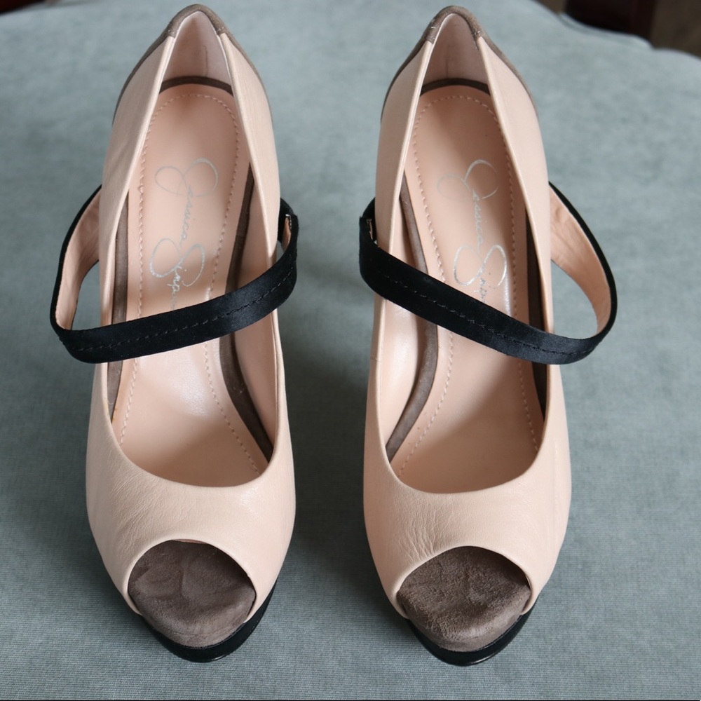 Jessica Simpson Platform Peep Toe Pumps